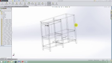 How to view 3D Drawing in Wireframe mode in SolidWorks 2015