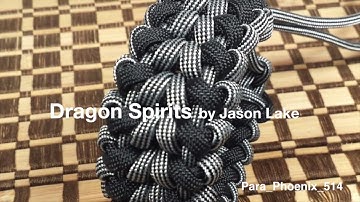 Dragon Spirits paracord bracelet without buckle.