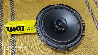 اصلاح سماعه سوني 16 سم/repair sony speaker 16 cm XS-FB163e with UHU