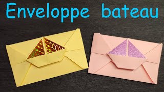 Comment faire un enveloppe bateau en origami