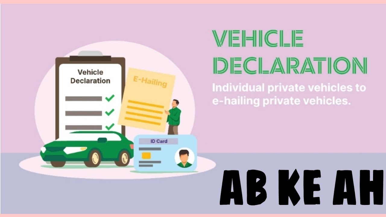 GRAB (Malaysia) ISYTIHAR KENDERAAN UNTUK KEGUNAAN EHAILING YouTube