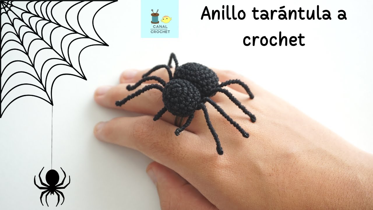 Anillo tarántula amigurumi tutorial
