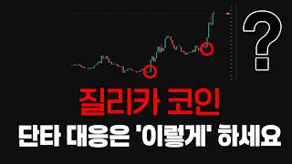 [질리카 코인] 단타 대응은 '이렇게' 하세요