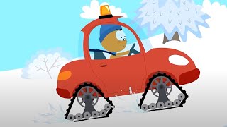 Котенок И Волшебный Гараж 🐱 Снегоход 🚜 Мультфильм Для Детей