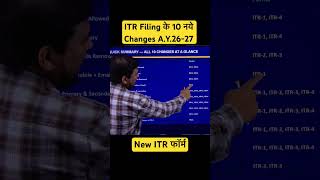 New ITR Form 10 Changes #incometax #gst #itr #newform #taxupdate