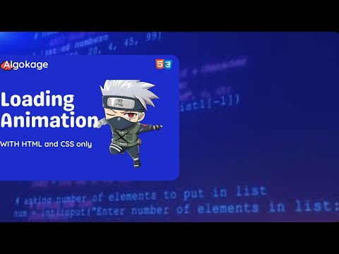 Loading Animation Using HTML & CSS Only | Creative CSS Animation Tutorial