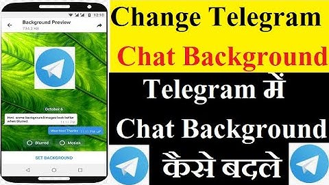 How To Change Telegram Chat Background | Telegram Chat Background Kaise Badle [Hind]