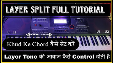Layer Split Full Tutorial || How To Control Split Layer Tone Volume In Bank - Ctx9000/8000in