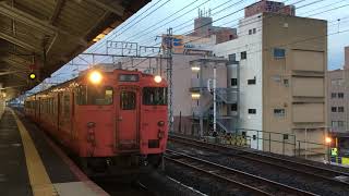 朝の下関駅で見た気動車　ＪＲ西日本　２０１７年３月５日