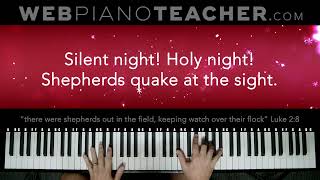 SILENT NIGHT - Traditional Christmas Music with Lyrics - Instrumental Piano