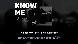 [Thaisub] GEMINI - Know me (แปลไทย)