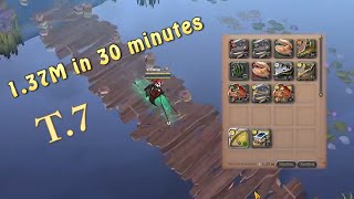 1.37m in 30 minutes T7 FISHING - Albion Online