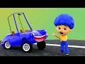 Beep beep a funny car ride with new heroes  d billions kids songs