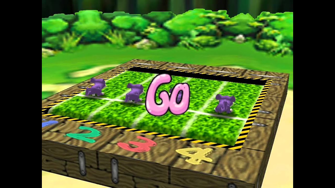Pokémon Stadium minigame 4 player Netplay: Run, Rattata, Run