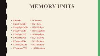 Celebrity Class-VI Ch-2 Computer Memory Profile