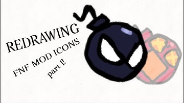 Redrawing FNF mod icons part 1!