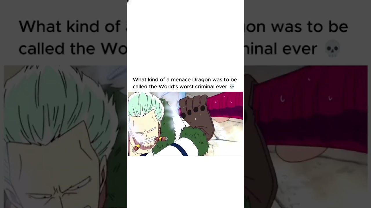 Regardez World's Worst Criminal ever 💀 #animeshorts #anime #shorts #onepiece #monkeyddragon sur YouTube Regardez World's Worst Criminal ever 💀 #animeshorts #anime #shorts #onepiece #monkeyddragon sur YouTube