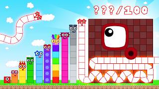 Numberblocks Snake Become the Biggest & Tallest Block | Game Animation