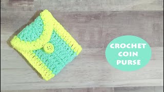 How to crochet a simple coin purse?| Crochet mini purse | Scrap yarn crochet | Crochet With Samra