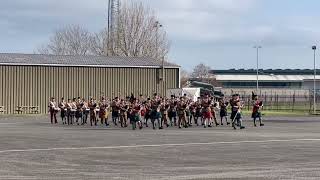 March on #pipesanddrums class 3 graduates March 2025 #armymusic and trainee #drummajor 