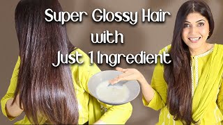 Super Glossy Shiny Hair with Just 1 Ingredient - Ghazal Siddique screenshot 5