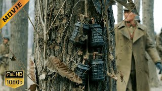 [Trap Movie] Japanese army followed the guerrillas and got hit by a grenade trap on the tree!