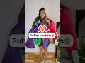 Myntra puffer jackets haul shorts viral myntra pufferjacket jackets youtubeshorts