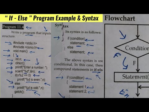 If-Else statement with Example , if else flowchart , if else Example , if else program - Class 12
