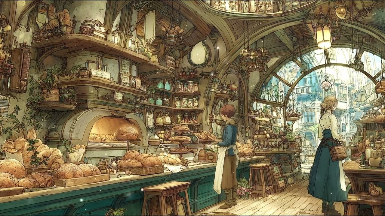 【ケルト音楽】城下町の小さなパン屋【読書用・睡眠用・作業用BGM】【1時間】【オリジナル曲】