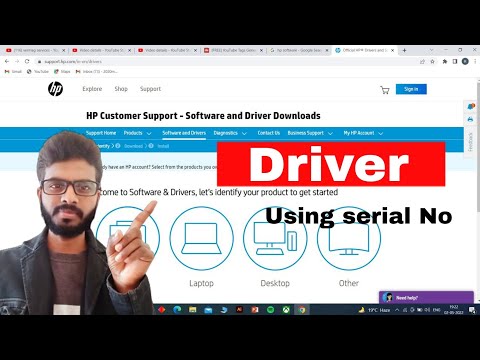 #2023 How do I install HP drivers  From Official Website  Using serial Number || HP Laptop Driver Download