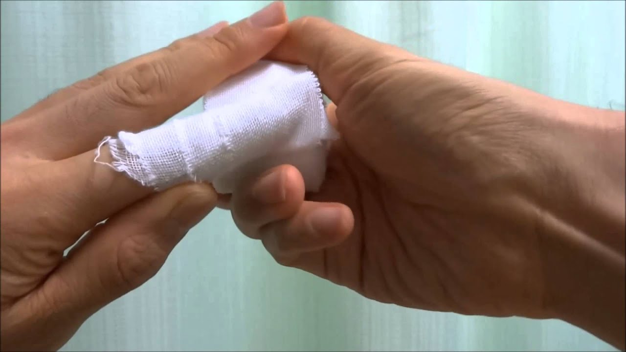 手の指先を覆う包帯の巻き方 指頭包か帯 Youtube