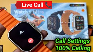 Watch 9 ultra Call setting | Laxasfit how to call  setting watch 9 ultra | watch 9 Ultra Call setup