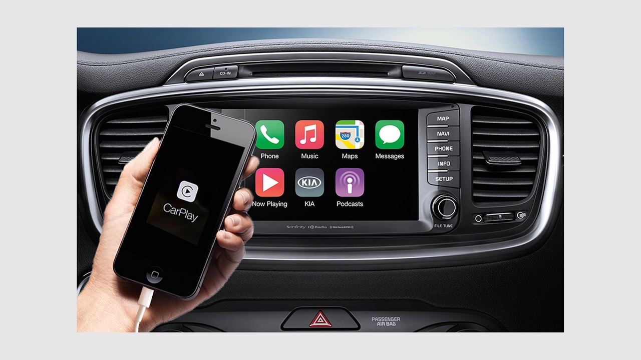 Подключение телефона в машине. Киа Apple CARPLAY. Kia Rio CARPLAY. Kia Rio 4 Apple CARPLAY. Киа Спортейдж 3 CARPLAY.