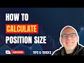 Forex Position Size Calculator in PINE SCRIPT • AutoView ...