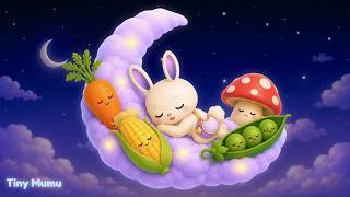 Good Night Vegetables 🌙 | Baby Sleep Music & Bedtime Learning for Toddlers | Tiny Mumu