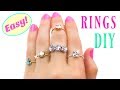 How To Make a Ring With a Stone! Swarovski Rings - Easy DIY Jewelry