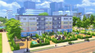 Sims 4 | I BUILT 30 APARTMENTS for Rent in Newcrest | No CC | Stop Motion speed build #sims4build