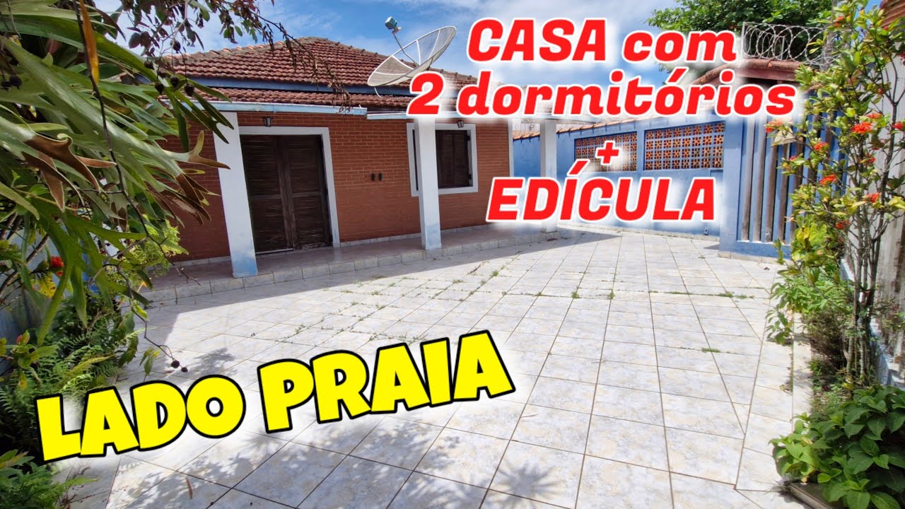 Cód: 2022 | Casa com 2 quartos + Edícula à poucos metros da praia 