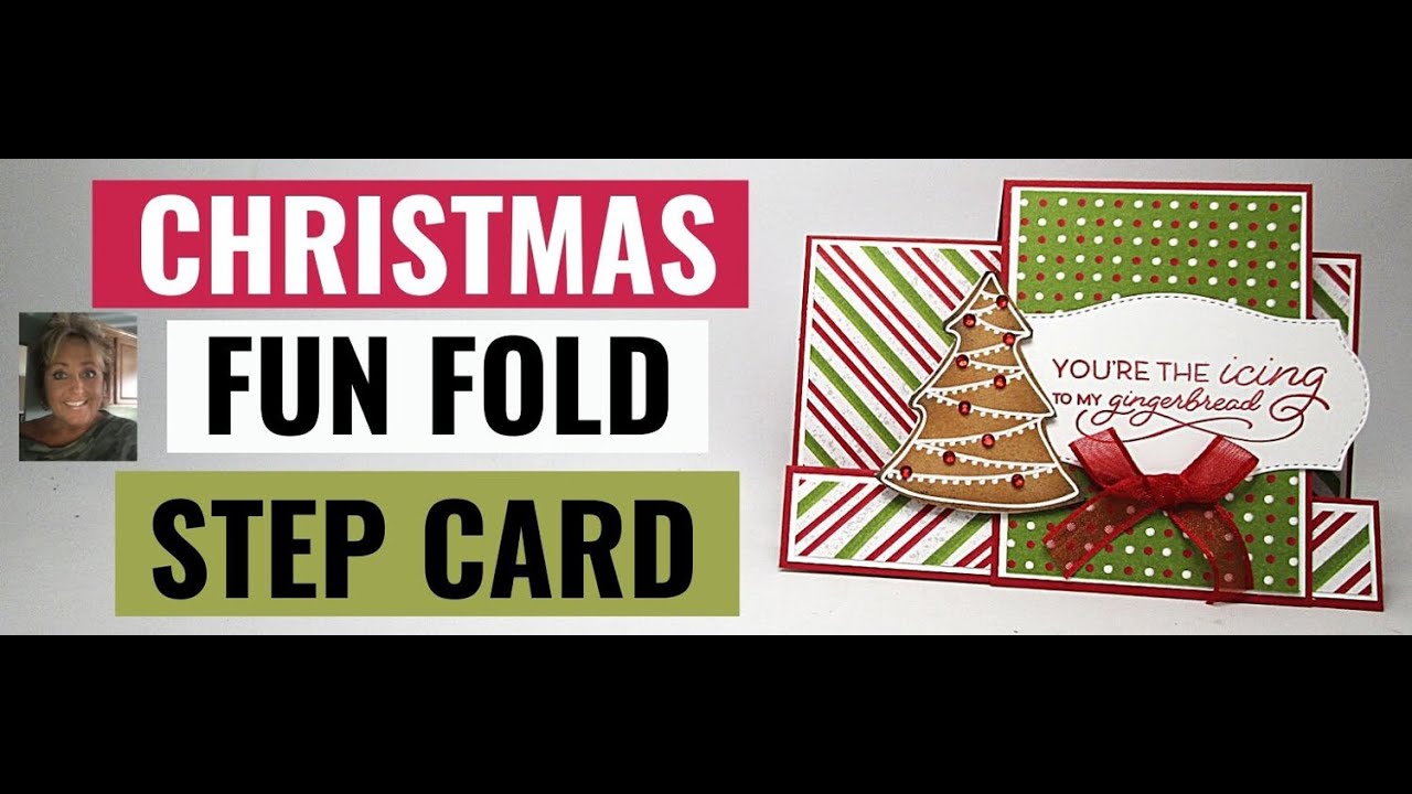 Make a Sweet Christmas Fun Fold Step Card - YouTube