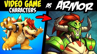 What if FAMOUS VIDEO GAME Characters Were FANTASY ARMORS?! (Lore & Speedpaint)
