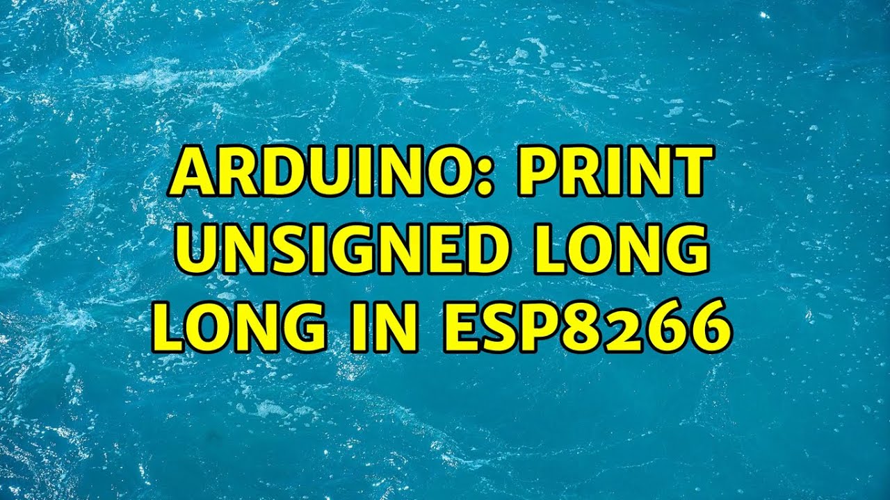 Print Unsigned Long Long