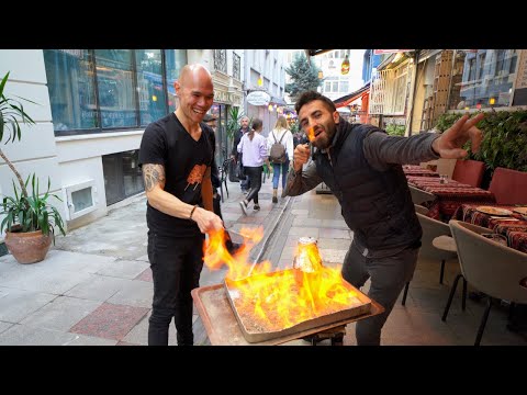 Istanbul Street Food | Flaming Testi Kebab (Pottery Kebab) | Street Food in Istanbul