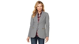 DG2 by Diane Gilman Ponte Boyfriend Blazer
