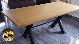 Fabrication Table  bois industrielle DIY