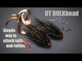 Dt bulkhead  attaching wiggle dragontails and rattles to pike flies