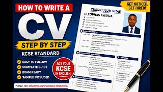 HOW TO WRITE A CV