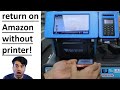 How to return on Amazon without printer