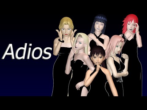 [MMD Naruto]Ino, Hinata, TenTen, Temari, Sakura, Karin & boys - Adios (Motion Dl)