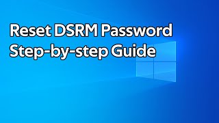 Famous How to reset DSRM password (Directory Services Restore Mode) Profile