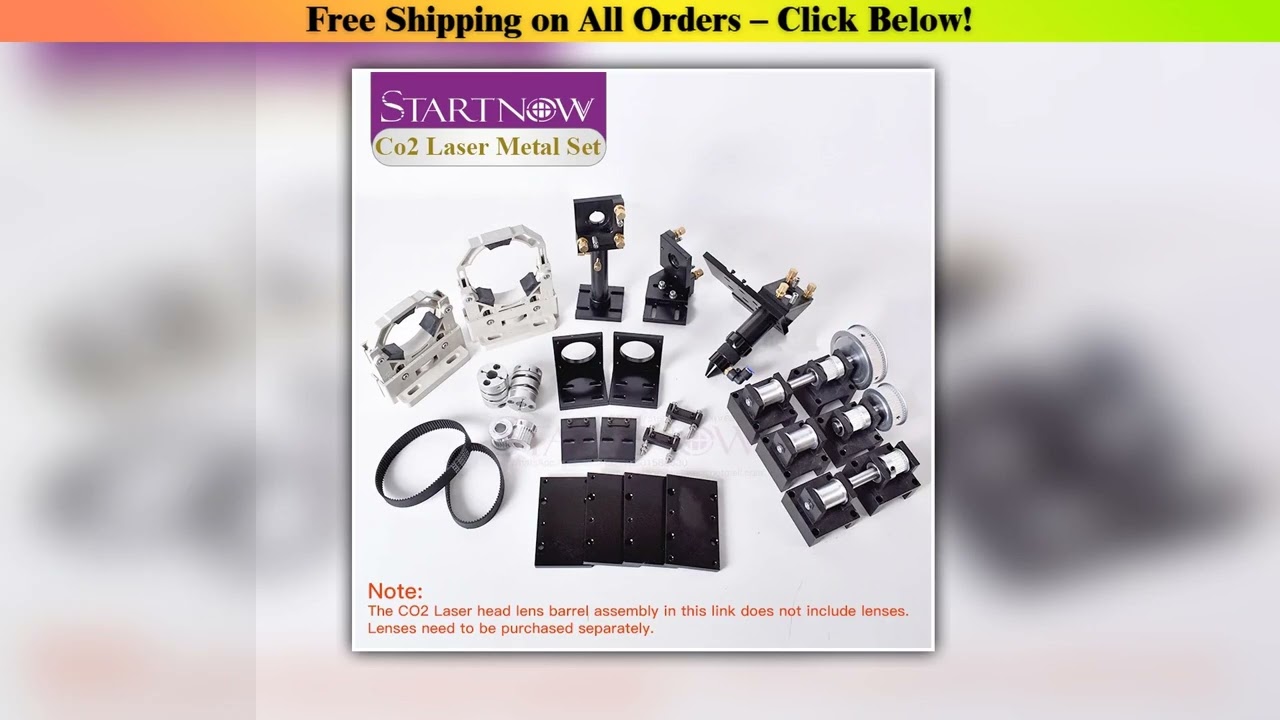 Startnow CO2 Laser Mechanical Kit Cutting Machine Metal Components Parts Laser Head Set For DIY